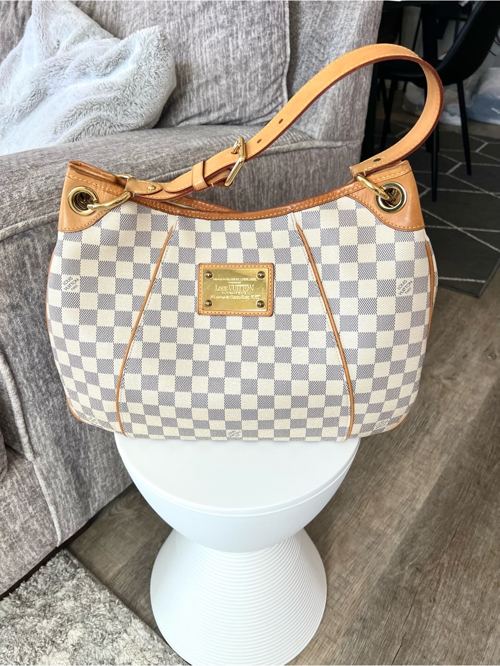 Louis Vuitton Damier Azur Shoulder Bag PM